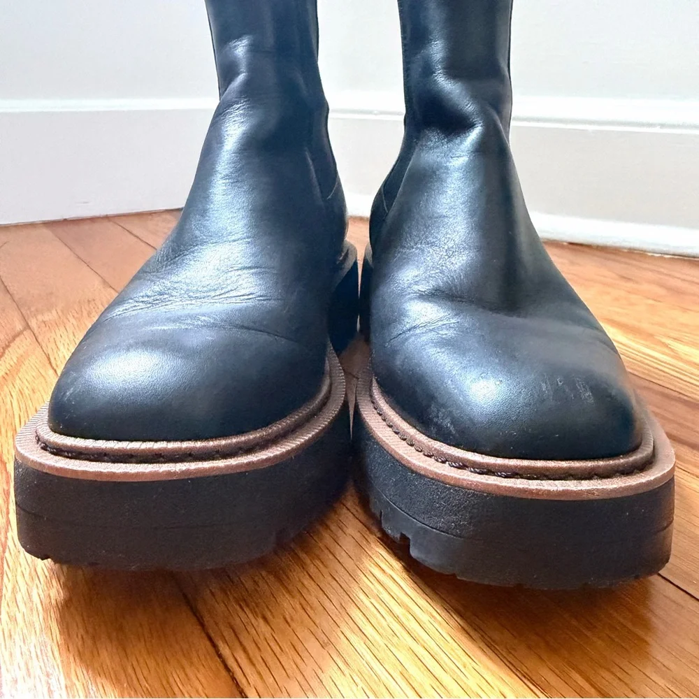 Sam Edelman Laguna Black Chelsea Ankle Boots with Lug Sole Women’s Size 7